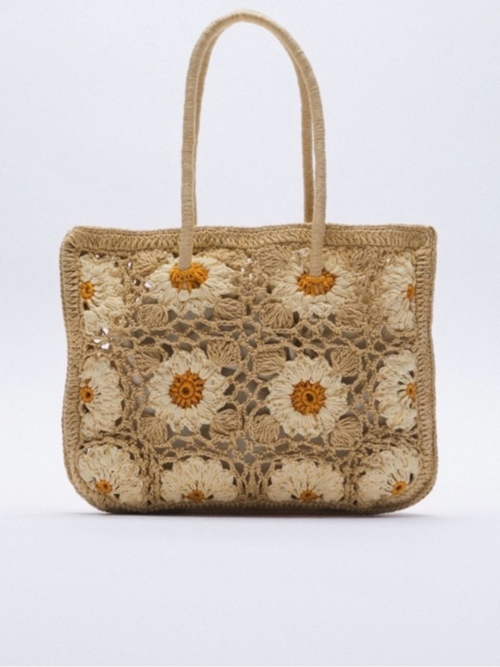 🌻NWT🌻 Zara Crochet Sunflower Bag
